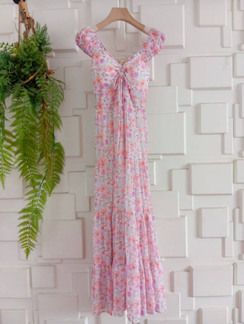 Summer Floral Long Maxi Dress